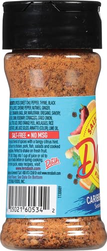 Dash Salt-Free Seasoning Blend, Caribbean Citrus, 2.4 Ounce
