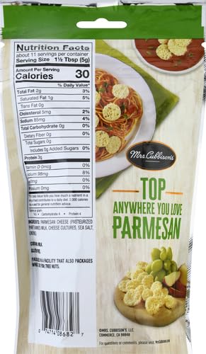 Mrs. Cubbison's Flavor 100 Real Keto Friendly Parmesan Cheese Crisps, Great for Snacking, 1.98 Ounce