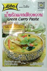 Lobo Thai Green Curry Paste Thai Green Curry Paste By Lobo, Pack of 2 X 50g. (1.7oz.)