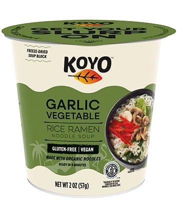Generic 2 oz, 6 Count Garlic Vegetable Rice Ramen Noodle Soup, Gluten-Free, Vegan