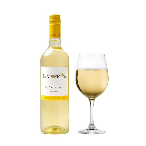 Tomorrow Cellars Non-Alcoholic White Wine, Dry and Crisp, Low Sugar and Calories,
