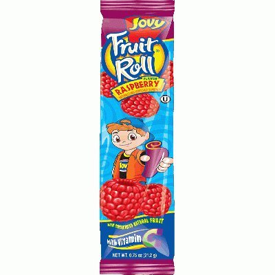 Variety Pack of Seven (7) 0.75oz Jovy Fruit Roll Snacks: Cherry, Raspberry, Strawberry, Watermelon, Grape, Green Apple,
