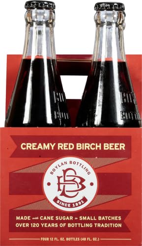 4-pk, 12 oz Boylan Bottling Co, Creamy Red Birch Beer, fl