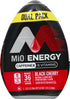 1.62 Oz (Pack 2) MiO Energy Black Cherry Naturally Flavored Liquid Water Enhancer, Fl