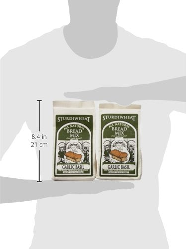 1lb Package (Pack 4) Sturdiwheat All Natural Bread Mix, Garlic Basil