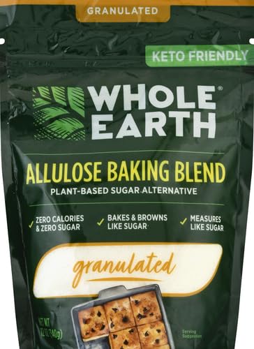Whole Earth Sweetener Co. Allulose Baking Blend, Granulated, Plant-Based Sugar Alternative, 12 Ounces, 0.75 Pound (Pack of 1)