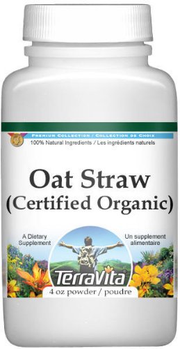 Terravita Wild Oat Straw (Avena Sativa) (Certified Organic) Powder (4 oz, ZIN: 518610)