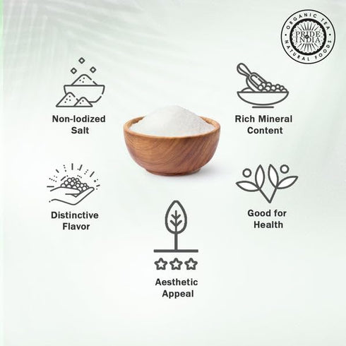 PACK 6 2.2 lbs (997.90 W/84+ Pride of India - of - Himalayan White Salt Fine Grind gm)- Rarest & Enriched Natural