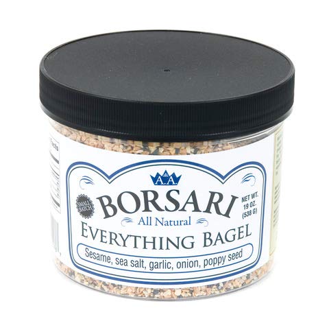Borsari Everything Bagel Seasoning - Gourmet Bagel Seasoning With Sea Salt and