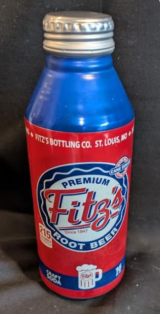 Generic 12PK 16oz Fitz's Premium Root Beer St Louis Craft Soda Aluminum Bottles (Full Case)