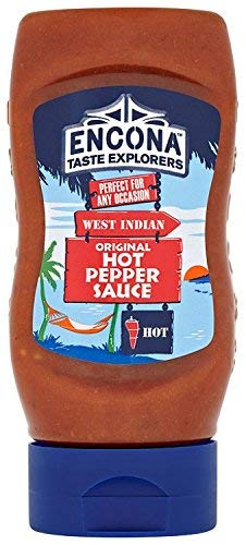 Encona Pack 285 ml(Pack 6) West Indian Hot Pepper Sauce Original Squeezy
