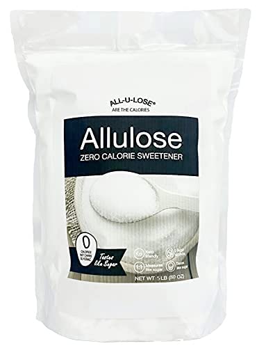 BetterTaste Allulose Sweetener, Zero Calorie Granulated Sugar Substitute (5lb), Non-GMO, Non Erythritol,