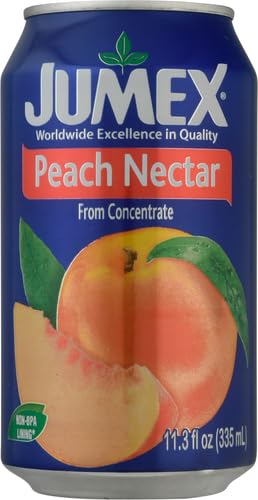 11.3oz, 2 Pack Jumex Peach Juice Nectar - Peach Nectar Made with Fresh Fruit Puree - Fruit Juice Concentrate