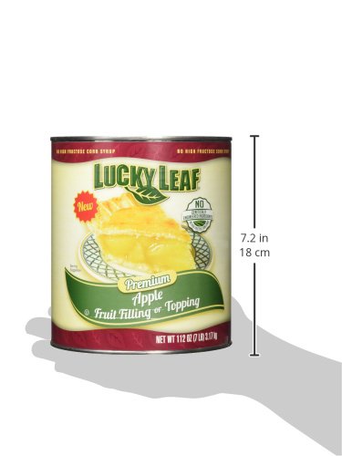 Lucky Leaf 112 Premium Clean Label Apple Fruit Filling or Topping Can, Apple, Ounce