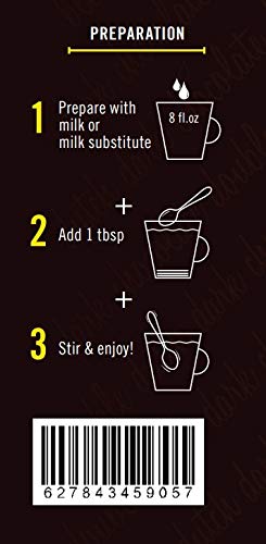 (2 Pack) 14 oz Castle Kitchen Sugar Free Dark Hot Chocolate Premium Plant Based, Dairy Free, Gluten-Free, Vegan Hot