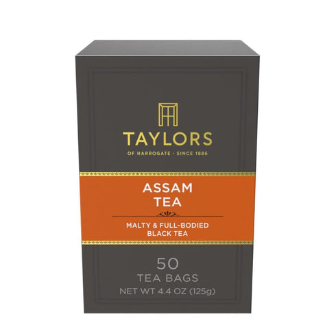 Taylors of Harrogate Assam, Black Tea, Pillow Bags, 50 Count (Pack of