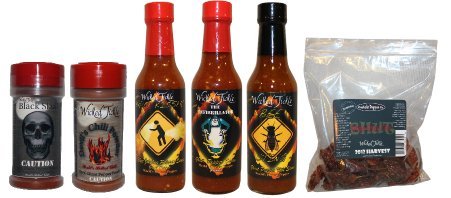 Wicked Tickle Mega Pack Ghost & Scorpion Hot Sauces, Powders, and Whole