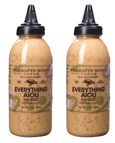 Everything Aioli Sauce Bold & Creamy Condiment for Sandwiches, Burgers & Dips,