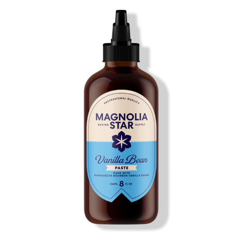 Magnolia-Star Baking Supply Co. Magnolia Star Vanilla Bean Paste, 8 oz (1 Ct), Madagascar Bourbon Beans,