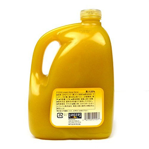 3.78L 3780ml LANGERS Rangazu mango nectar
