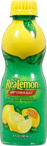 100% 8 Oz ReaLemon, Lemon Juice, Fl Bottle