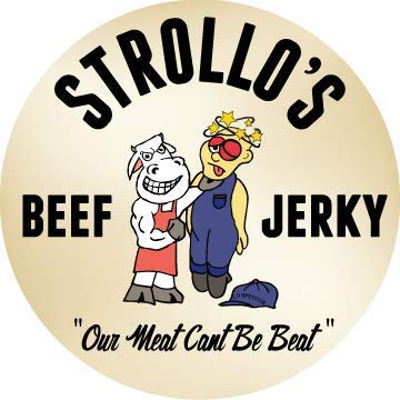 Strollo's Beef Jerky Packs 4 Pack 1.5 oz Strollos Beef Jerky Snack - Mild - Each - Low Carb, Zero Sugar, Low Fat - All