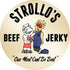 Strollo's Beef Jerky Packs 4 Pack 1.5 oz Strollos Beef Jerky Snack - Mild - Each - Low Carb, Zero Sugar, Low Fat - All