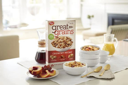 Post 16 oz (Pack 4) Selects Cereal, Great Grains Crunchy Pecan