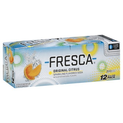 Fresca Soda, Sparkling Flavored, Original Citrus, Fridge Pack, 144 Fl. Oz. With Other