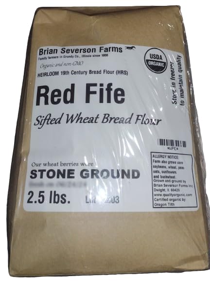 Red Fife organic wheat flour: Heirloom Bread wheat flour from the 1800s,