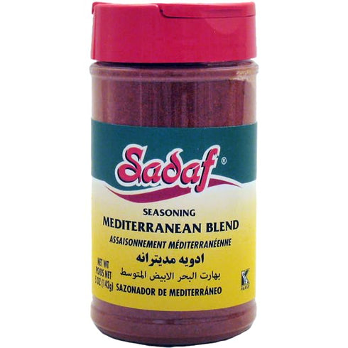 Sadaf Mediterranean Seasoning Blend for Vegetables, Meat or Marinades - 5 oz Bottle with Shaker Top, Kosher