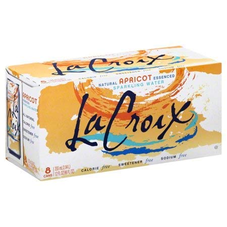 La Croix, Sparkling Apricot, 12 Ounce, 8 Pack