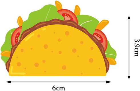 TzTwodcaz 12 Pcs Mexican Fiesta Dessert Cupcake Toppers Taco Cupcake Toppers for Mexican Themed Party Decorations