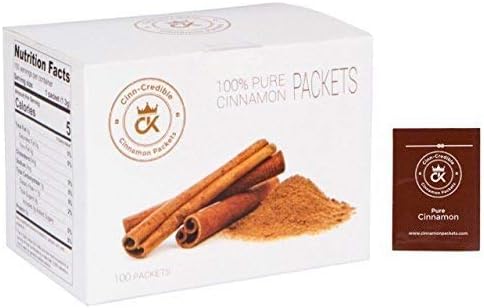 Cinnamon Spice Powder Packets - Veteran Owned, 100 Pack for Coffee, Tea, or Cider