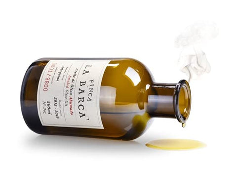 16.9 Oz (500 ml) Finca La Barca | Smoked Arbequina | Extra Virgin Olive Oil | Extremadura Spain | Finishing & Drizzling