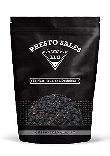 Mulberries, Packed 1 lb. (16 oz.) "FRESH" Dried Black - No sugar added, Delicious, Quality, Vegan, User Friendly