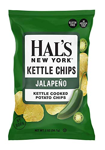 Hal's New York Pack, 10 2 Oz (Pack 10) Kettle Cooked Potato Chips and Popcorn, Variety Flavors