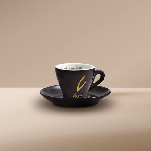 100% 8.8 oz (250g) V Vescovi Arabica Ground Espresso Medium Roast Italian Coffee For Moka, French Press & Pour Over