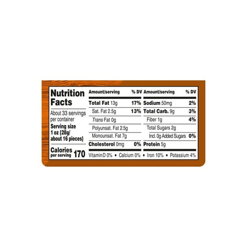 Generic 33 (1 Pack) Lightly Salted Whole Cashews, Ounce
