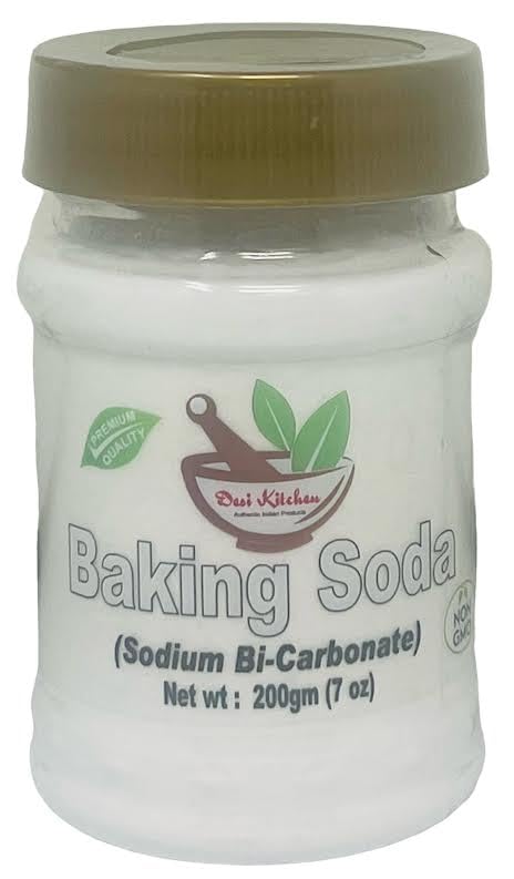 DESI KITCHEN AUTHENTIC INDIAN PRODUCTS Desi Kitchen Baking Soda 7oz (200g) | Sodium Bi-Carbonate | NON -GMO