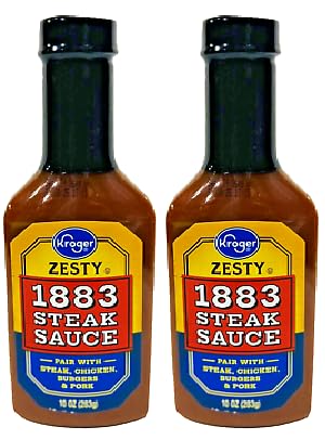 Generic Pack Of 2 Zesty Steak Sauce Pair with steak, chicken, burgers, and
