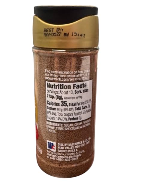 Pack, 3 Count McCormick Holiday Finishing Sugar Variety Chocolate Hazelnut, Candy Cane, English Toffee Flavors, Limited