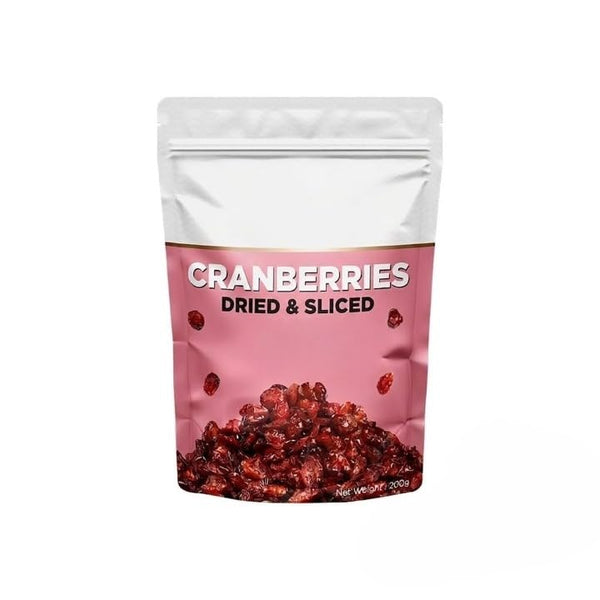 Generic Dried Cranberries 200g,Cranberry, Healthy Snack for kids and adults | Resealable Pouch
