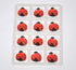 Lucks Ladybug Sugar Decorations for Cupcakes and Cakes, 24 Pk