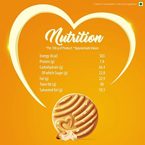 Sunfeast 60g (Pack 5) Pack (60 (Pack 5)) Mom's Magic Biscuit - Cashew & Almond, of Promo g