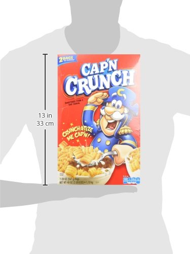40 Cap'N Crunch Sweetened Corn and Oat Cereal, Ounce