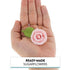 12 Count Global Sugar Art Premium Wedding Rose Edible Sugar Cake & Cupcake Flowers, Pink, with Leaves by Chef Alan