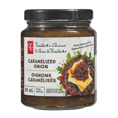 President Choice President's Choice Caramelized Onion Topping, 245ml/8.5 fl.oz, Imported from Canada}