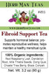 FIBROID TEA Organic Herbal Blend for Hormonal Balance & Uterine Tissue Health by Master Herbalist Khabir, Non-GMO, No