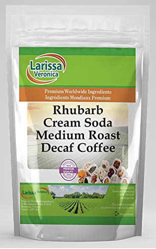 Larissa Veronica Rhubarb Cream Soda Medium Roast Decaf Coffee (Gourmet, Naturally Flavored, Whole Coffee